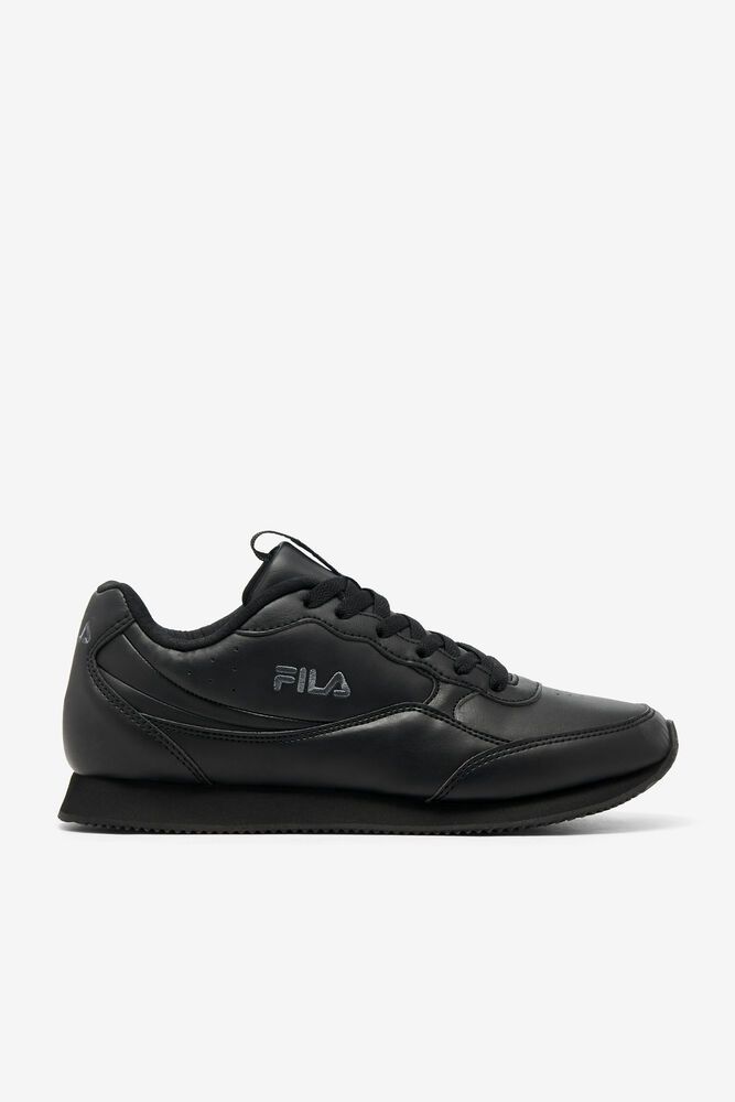 Fila Panzia Black Sneakers Mens - NZ 65218-YBEZ